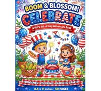 Little Patriot's 4th of July Activity Book: 50 Jumbo & Simple Patriotic Coloring Pages with Thick Lines | Big Outlines of Fireworks, Flags, and Picnic ... 8.5 x 11 Inch Independence Day Activity Book
