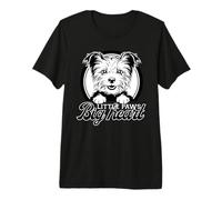 Little Paws, Big Heart Happy Yorkshire Terrier, Amante de los Perros Camiseta Premium