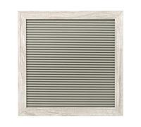 Little Pear Juego de tablero de cartas, incluye 188 letras, tablero de mensajes perfecto para el hogar o guardería rústica, o para compartir fotos, anuncio de bebé, 25,4 cm x 25,4 cm, gris