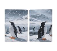 Little Penguin in The Snow - Funda de piel para pasaporte, funda minimalista para pasaporte, cartera para pasaporte, bonito soporte para tarjetas de crédito para mujeres y hombres