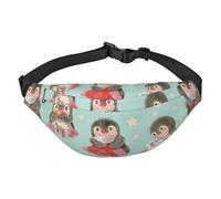 Little Penguin Life Riñonera para Hombres y Mujeres, riñonera Deportiva Impermeable, riñonera para Viajes, Senderismo, Correr