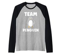 Little Penguins Animal Cute Minimalist Simple Team Penguin Camiseta Manga Raglan