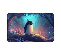 Little Penguins In The Flower Bedsobrenatural Symbols Black Printing - Toalla de playa de terciopelo de secado rápido, 1 unidad, toalla de playa de terciopelo de piel de melocotón de gran tamaño, 130