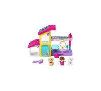 Little People Barbie Toddler Playset Play and Care Pet Spa with Music Sounds & 4 Pieces for Ages 18+ Months, HJW76