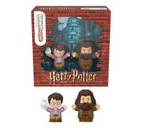 Little People COLLECTOR Harry Potter Diagon Alley Set | Harry Potter con Hedwig, Rubeus Hagrid, Figuras coleccionables en caja de exposición, para fans, JLB19