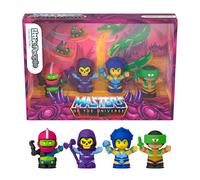 Little People Collector Masters del Universo: Guerreros del Mal | Skeletor, Evil-Lyn, Trap Jaw y Tri-Klops; figuras edición especial en caja expositora para fans de MOTU, JKR64