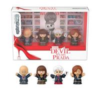 Little People Collector Set El Diablo Viste de Prada | Andy Sachs, Miranda Priestly, Nigel y Emily, figuras edición especial en caja expositora, para fans del cine, JKR84