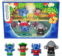 Little People Stitch Y Lilo Caja 4 Figuras 7cm Raro Original Oficial JFC77