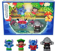 Little People Stitch Y Lilo Caja 4 Figuras 7cm Raro Original Oficial JFC77
