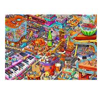 Little People's World Party - Juego de mesa colorido para toda la familia, juego de habilidad, rompecabezas de decoración del hogar, 1000 piezas