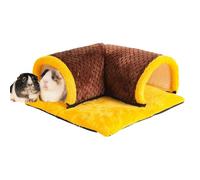Little Pet Tunnel Nest, Hamster Tube and Tunnel Bed, 13.78x13.78x5.91 Inches Washable Small Animal Activity Fun Tunnels, Hideaway Toys for Chinchilla, Ferret, Squirrel