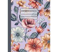 Little Petals Happy Notes Book: Adorable Pastel Floral Cover | Soft Kawaii Pattern | 7.5 × 9.25 Wide Ruled Composition Notebook | 120 Pages for School, Journaling & Daily Writing
