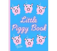 Little Piggy Book, Baby Blue Pig Book, 150 Lined Page, 8x11, Notebook Perfect For School, Learning And Note-Taking: Created With Hand-Drawn Art By: Artist Mary Elisabeth Linder @ MaryEMade