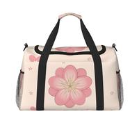 Little Pink Cherry Blossoms - Bolsa de viaje de mano, diseño moderno, gran capacidad de almacenamiento, adecuada para viajes de negocios y viajes cortos, color negro, talla única