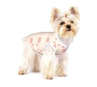 Little Pink Cherry Blossoms - Camiseta elástica para perro, suave, fresca, sin mangas, a rayas, transpirable, para cachorros, gatitos, gatos, talla S