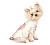 Little Pink Cherry Blossoms Pet - Camiseta transpirable sin mangas para perros pequeños y gatos, suave, ligera y elegante