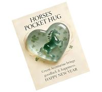 Little Pocket Horse - Recuerdo de aliento de bolsillo | Tarjeta motivacional para festivales de primavera, para viajes en casa, estudiantes, reuniones, salas de espera, colegas, empleados, graduados