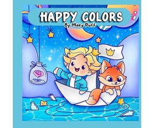 Little Prince Coloring Book: 27 Bold and Easy Kawaii Designs for Kids, Teens and Beginners | Relaxing and Cozy Coloring Book for Stress Relief | Cute Starry Scenes, Fox, Rose and Magical Adventures