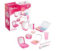 Little Princess Beauty Kit - Fake Cosmetic Rolplay Collection, Washable Glam Accessories, Safe Non Toxicc Creative Dressing Activity, Compact Carry Organizer | Celebration Gift For Girls Part