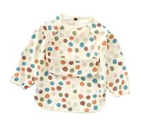 Little Puki Babero impermeable con mangas largas para bebés, Baberos para alimentación infantil, Babero con bolsillo, Delantal de pintura, Bata antisuciedad, Unicolor o estampado, 0 a 36 meses