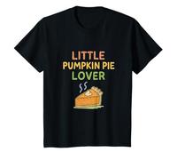 Little Pumpkin Pie Lover Cute Thanksgiving Postre Kids Camiseta