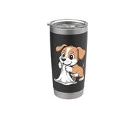 Little Puppy Dog Lover Kids Girl Women Men Vaso térmico de acero inoxidable de doble pared