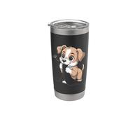 Little Puppy Dog Lover Kids Girl Women Men Vaso térmico de acero inoxidable de doble pared