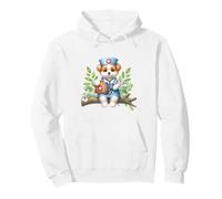 Little Puppy Enfermera Estetoscopio Perro Médico Sudadera con Capucha