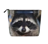 Little Raccoon Face - Bolsa de cosméticos para mujer, adecuada para almacenamiento diario, viajes y viajes de negocios.