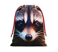 Little Raccoon Face - Bolsas de regalo con cordón para fiestas, bolsas especiales para caramelos, regalos de boda, Navidad
