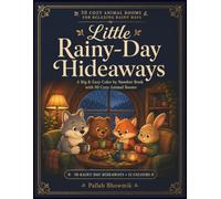 Little Rainy-Day Hideaways: A Big & Easy Color by Number Book with 50 Cozy Animal Rooms (Premium Color-by-Number Collection)