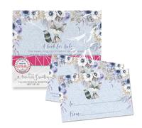 Little Rascal - Tarjetas de mapache "Trae un libro" para baby showers, 20 tarjetas de inserción de doble cara de 2.5 x 4 pulgadas de Amanda Creation, invita a los invitados a traer un libro para el bebé