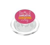 Little Ray of Sarcastic Sunshine Hello Summer Vibes Beach PopSockets PopGrip para MagSafe