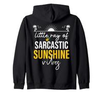 Little Ray of Sarcastic Sunshine Hello Summer Vibes Beach Sudadera con Capucha