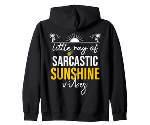 Little Ray of Sarcastic Sunshine Hello Summer Vibes Beach Sudadera con Capucha