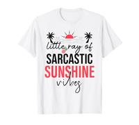 Little Ray of Sarcastic Sunshine Hello Summer Vibes Vacation Camiseta