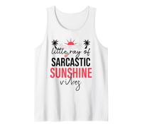 Little Ray of Sarcastic Sunshine Hello Summer Vibes Vacation Camiseta sin Mangas