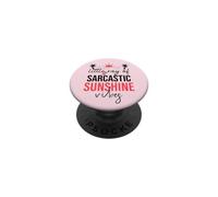 Little Ray of Sarcastic Sunshine Hello Summer Vibes Vacation PopSockets PopGrip Adhesivo
