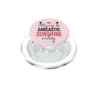 Little Ray of Sarcastic Sunshine Hello Summer Vibes Vacation PopSockets PopGrip para MagSafe