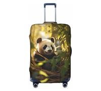Little Red Panda - Funda elástica para maleta, lavable y resistente a los arañazos, color blanco, blanco, L