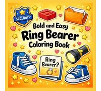 Little Ring Bearer Coloring Book: Big Bold & Easy Wedding Pages: Simple Wedding Coloring Pages for Boys and Girls (Bold & Easy Coloring)