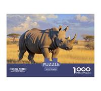 Little rinocerontes 1000 Pieces Jigsaw Puzzles For Adults EduGatoional Games Stress Relieving Entertainment Exercise The Memory of The Brain for Family DecoRataions 70x50cm/1000pcs