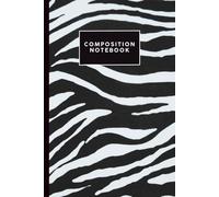 Little Roar Press: Aesthetic Zebra Print Composition Notebook - 6x9 in, 100 Lined Pages | Fun Animal Pattern Journal for School, College, Work & Everyday Writing