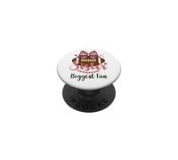 Little Sister Biggest Fan Football Cheer Big Sister Football PopSockets PopGrip Adhesivo