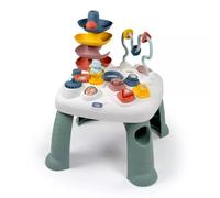 Little Smoby - Mesa de Actividades - Numerosas Funciones mecánicas - 4 Formas, 1 Pelota, 1 Figura de hipopótamo - Desarrolla la motricidad Fina - A Partir de 12 Meses - Fabricado en Francia