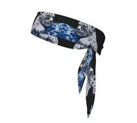 Little Tiger in Space - Vendaje deportivo de doble cara con diadema deportiva impresa, adecuado para tenis, ninja, karate, correr y yoga