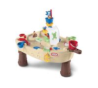 Little Tikes Anchors Away Pirate Ship - Mesa de Juego Acuática con Cañón, Spinner y Diversión con Salpicaduras, Fomenta el Juego Creativo, para Niños Entre 3 y 10 Años
