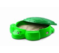 Little Tikes Arenero en Forma de Tortuga para Jugar en el Jardín, Juego de Verano, Piscina de Bolas, Caja Portaobjetos para Exteriores Fomenta el Juego Creativo Para Niños a Partir de 12 Meses