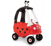 Little Tikes Auto Cozy Coupe Mariquita - Correpasillos Monta y Pasea con Bocina que Funciona, Interruptor de arranque y Tapa de Combustible , Exclusivo en Amazon