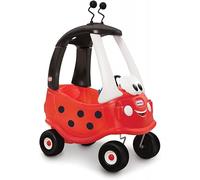 Little tikes Auto Cozy Coupe Mariquita - Correpasillos Monta y Pasea con Bocina Que Funciona, Interruptor de Arranque y Tapa de Combustible